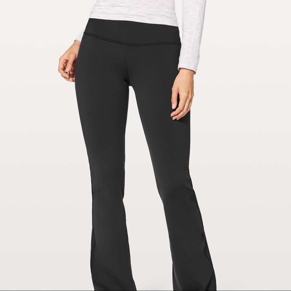 Lululemon athletica throw back yoga pant black 4